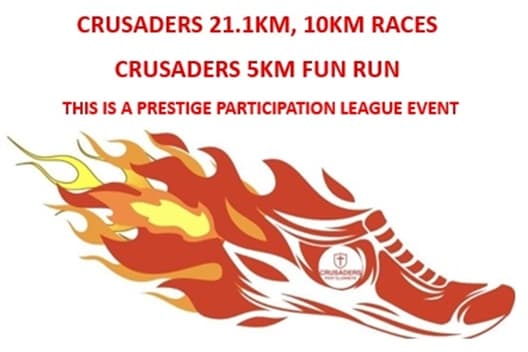 Crusaders 21.1km & 10km Race & 5km Fun Run/Walk