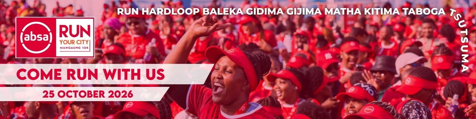 Absa RUN YOUR CITY MANGAUNG 10K 2026